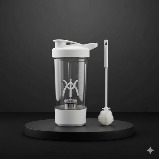 Electric Protein Bottle with Cleaning Brush